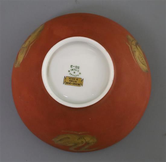 A Richard Ginori Cigno porcelain bowl, c.1935, designed by Gio Ponti, D. 14.5cm